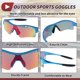 thumbnail image 5 of Ofertas únicas 1 juego de gafas de montar para motocicleta PC TPU gafas de ciclismo lente roja marco azul, 5 of 6