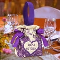 thumbnail image 2 of Bolsa con cordón para novia, bolso de mano para boda, bolso con cordón, bolsa de dulces para banquete, artículos esenciales para bodas, suministros Púrpura, 2 of 10