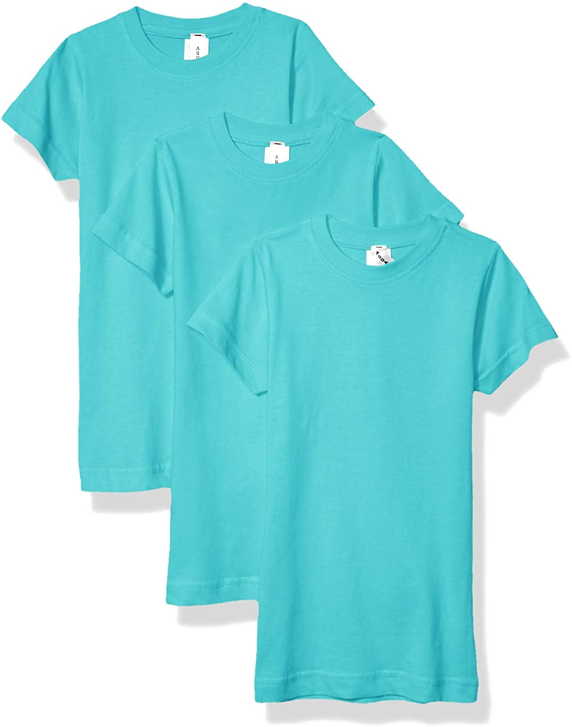 Aquaguard Girls' Sportswear Fine Jersey Longer Length TShirt (3 Pack
