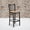 Natural Wood Seat/Black Metal Frame, variant on Emma + Oliver 2 Pack Black Window Back Metal Restaurant Barstool - Black Vinyl Seat