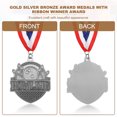thumbnail image 4 of Uxcell Bowling Games Award Medals with Ribbons, Winner Medals Prizes for Competitions Sports Party Silver, 4 of 7