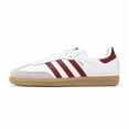 thumbnail image 2 of Adi - das Originals Samba OG White Burgundy Gum Men Unisex Casual Shoes IF3813, 2 of 6