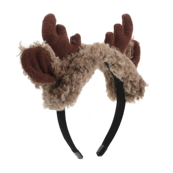 HOOWIFFY Deer Ears Headband with Fabric, Cute Animal Costume Accessory, 1 Set for Kids and Adults