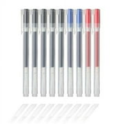 MUJI Gel Ink Ballpoint Pens 0.38mm Set of 9 Pack (5 Black 2 Blue 2 Red)