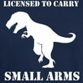 thumbnail image 3 of CafePress - T Rex Small Arms Carry License Dinosaur T Shirt - Men's Classic Graphic Cotton T-Shirt, 3 of 4