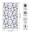 thumbnail image 2 of Honeii blue Snowflake Prints Print Quick-Dry Microfiber Towel, Shower Towel 27.5x16in,Absorbent Bathroom Towel for Beach, Pool, and Travel, 2 of 6