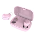 thumbnail image 2 of Auriculares inalámbricos Bluetooth 5.0 con cancelación de ruido y estuche de carga, color rosa Rosado, 2 of 9