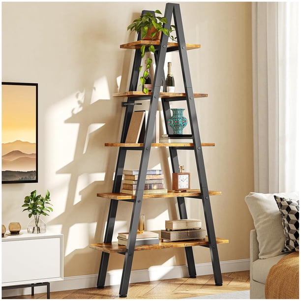 Simple Wisdom Librero,Librero Organizador,Libreros Minimalista,Estante Para Plantas De Cinco Capas De 1,9M,Adecuado Para Sala Des Estar, Dormitorio, Oficina En Casa, Balcón,Tamañ