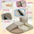 thumbnail image 5 of 7-Piece Indoor Climbing Foam for Kids, Soft PU Toddler Climbing Toys, Indoor Climb and Crawl Activity Play Set, 5 of 23