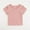 Pink, variant on Baby and Toddler Girls Short Sleeve T-Shirts Cotton Crewneck Shirts Basic Solid Tees Summer Casual Tops 6Months-5Years