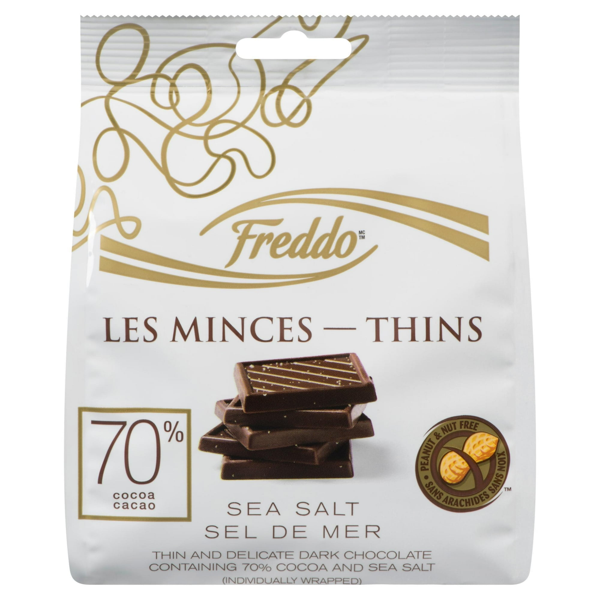 Freddo Minces Chocolat Noir 70% et Fleur de Sel 100g
