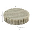 thumbnail image 3 of Elise Beige Marble Soap Dish Ribbed Edge, 3 of 3