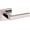 Lifetime Polished Nickel, variant on Baldwin L023056RDM L023 Right Handed Non-Turning One-Sided Dummy Door Lever - Nickel