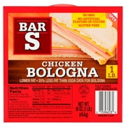 Bar S, Lower Fat, Chicken Bologna, 16 oz