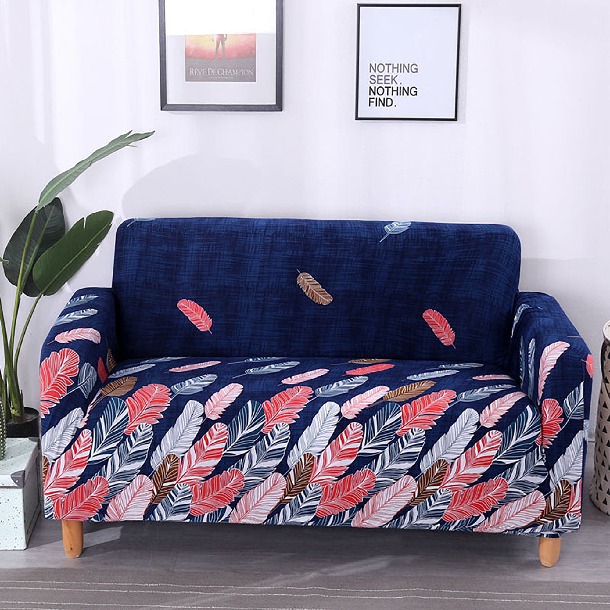 1-4 Seater Elastic Sofa Covers Slipcover Settee Stretch Floral Couch Protector 