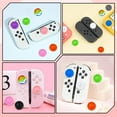 thumbnail image 4 of 13 Colors 26PCS Silicone Thumb Grip Caps Slip-Resistant Protective Button Stick Covers Round Controller Joystick Cap Replacement for Vedio Game Controller Portal Remote Player Accessories DIY, 4 of 7
