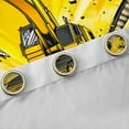 thumbnail image 4 of Castle Fairy Yellow Truck Curtains Pack Of 2 (42X84 Each) for Boys Men Teens,Cartoon Car Curtains Blackout,Geometric Plaid Bedroom Curtains,Breathable Home Decor, 4 of 6