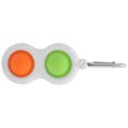 thumbnail image 3 of Push Bubble sensor llavero juguete portátil de silicona descomprimida juguete de mano estudiantil (verde - naranja), 3 of 10