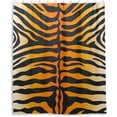 thumbnail image 2 of FREEAMG Tiger Skin Shower Curtain, Waterproof Fabric Shower Curtains with 12 Hooks for Bathroom Hotel Spa Home Decor, 60 x 72 Inch, 2 of 6