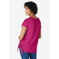 thumbnail image 2 of Woman Within Plus Size Side Tie Knit Tee, 2 of 6