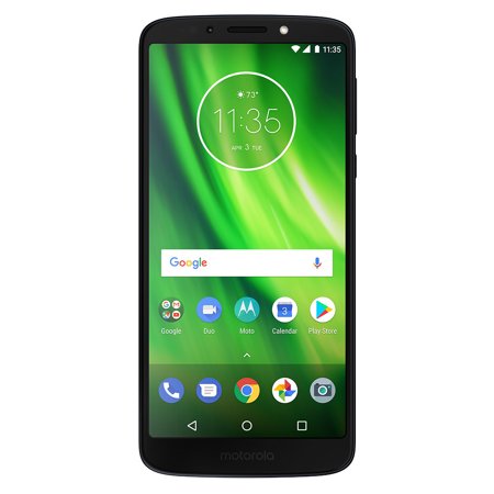 Motorola MOTO G6 Play, Straight Talk Only | Black, 32 GB, 5.7 in | Grade B+