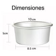 thumbnail image 4 of Set de 6 Moldes de 10cm para Mini Pastel o Chocoflan Individual de Aluminio, 4 of 7