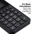 thumbnail image 3 of Staples 8-Digit Solar and Battery Basic Pocket Calculator Black 3/Pack ST130-CCVS, 3 of 5
