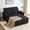 Black, variant on BIGSYY 52" Linen 3-in-1 Convertible Sleeper Sofa with Pull-Out Bed, Stepless Adjustable Backrest & Side Pocket - Dark Grey