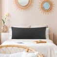 thumbnail image 2 of REGALWOVEN Zippered Body Pillow Cover Egyptian Cotton Pillowcases, Jumbo Black, 2 of 7