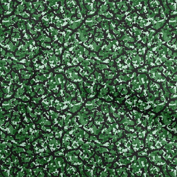 oneOone Cotton Jersey Green Fabric Abstract Diy Clothing Quilting Fabric Print Fabric By Yard 58 Inch Wide