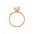 thumbnail image 2 of Cora Jewellery 2CT Princess Moissanite Simple Solitaire Engagement Ring For Women, 10K Rose Gold, 2 of 5