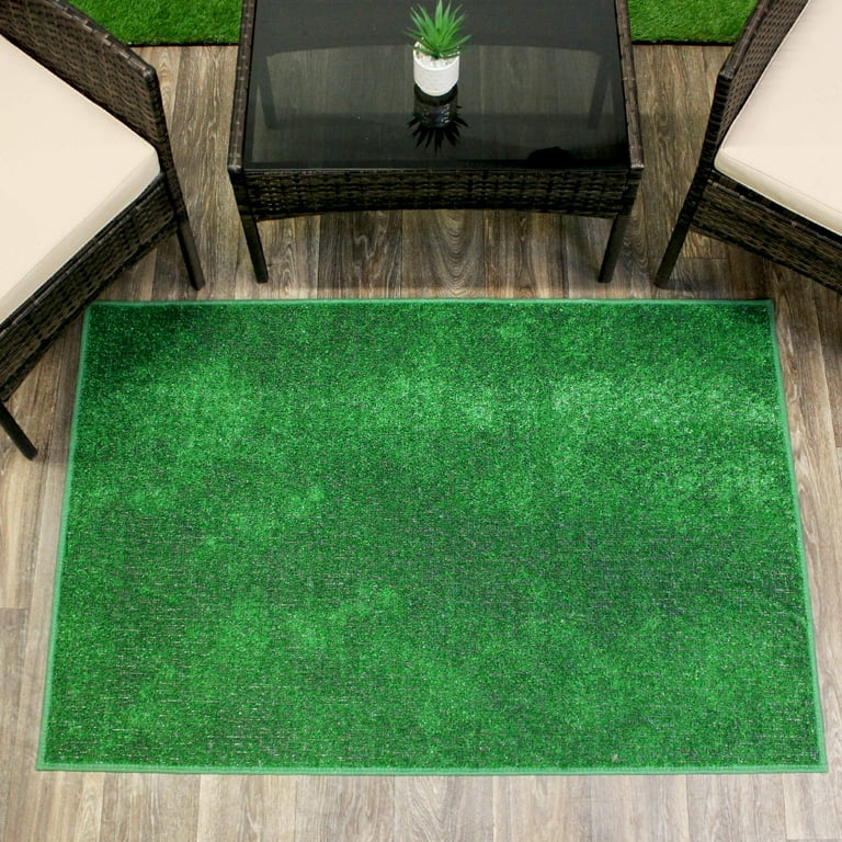 Koeckritz Rugs Green Pasture Indoor/Outdoor Artificial Grass Rug