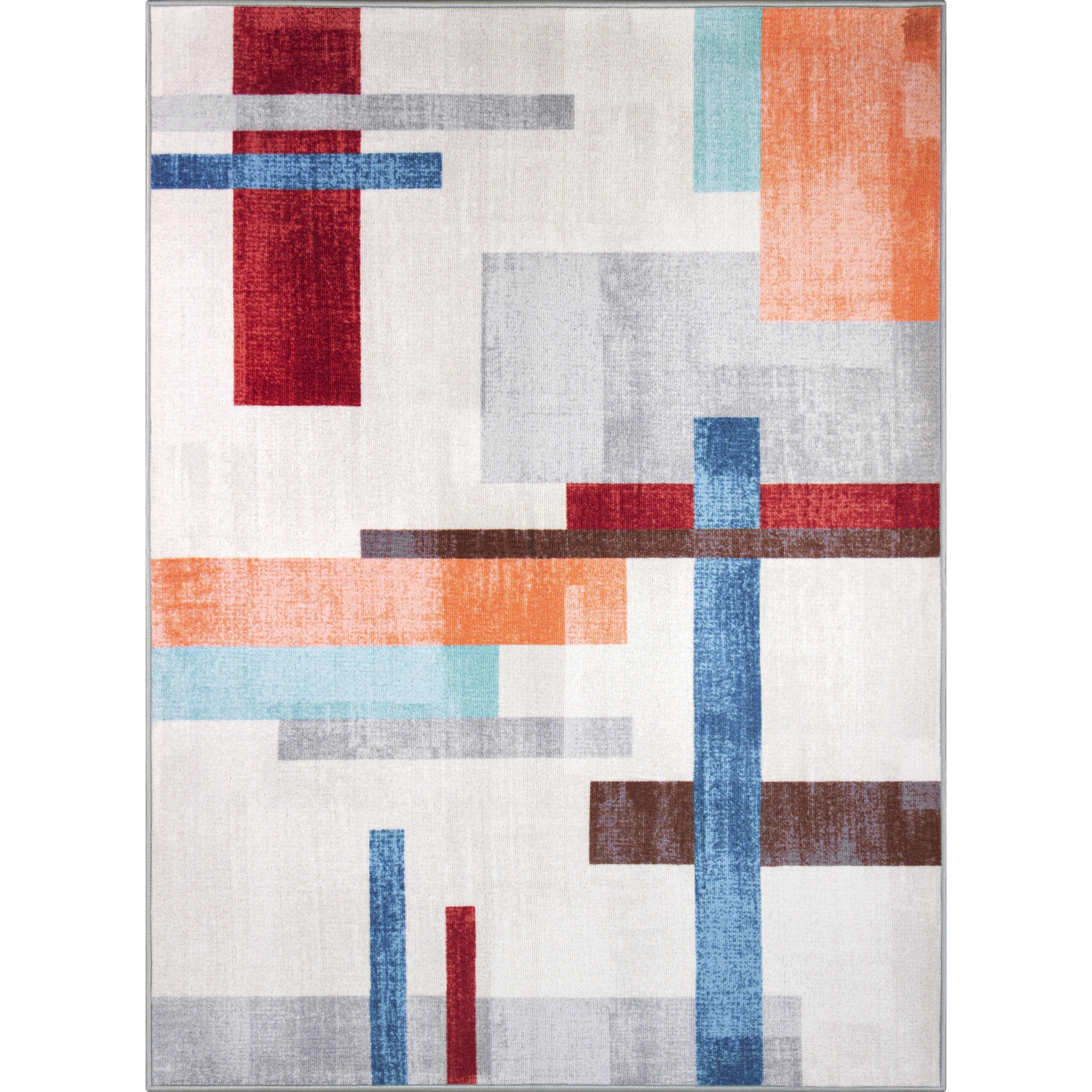 Mainstays Abstract Beige Area Rug