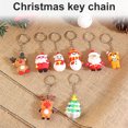 thumbnail image 1 of Keychain Christmas Themed Silicone Pendant Key Christmas keychain Ring Bag Decorative Attachment Alloy Keychain, Type 3, 1 of 9