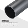 thumbnail image 4 of Uxcell Rigid Round Pipe Dark Grey 2.73 x 2.99"(ID*OD) High Impact for Water Pipe Crafts Cable Sleeve, 4 of 6
