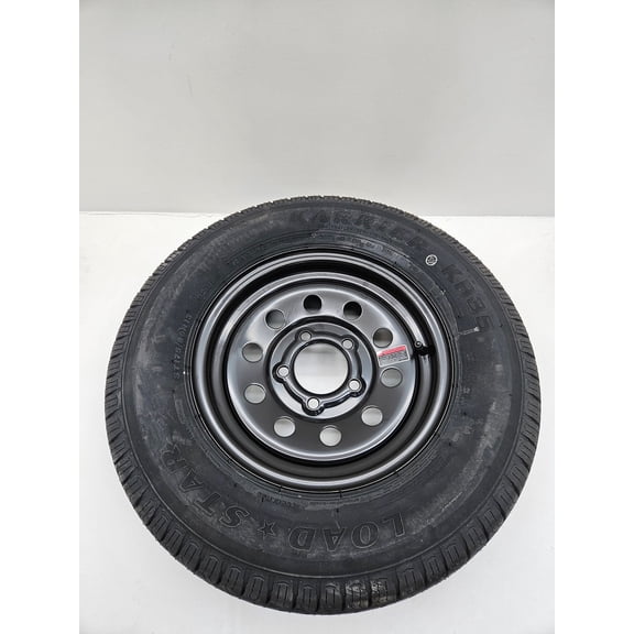 Trailer Camper 13" Black 13x4.5 / 5 Lug Hole Wheel Rim / ST175/80R13 Radial Tire