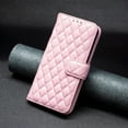 thumbnail image 5 of Dteck Wallet Case for iPhone 14 Argyle Pattern Leather Purse Case with Card Slots Kickstand Magnetic Closure Shockproof Case for iPhone 14,Pink, 5 of 6