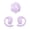 Purple, variant on NFTIGB Language Translator Earbuds 144 Languages Online Translation Bluetooth 5.4 Wireless Over Ear Earbuds with APP for Travel Music and Calls Purple[cite: 1]