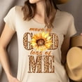 thumbnail image 4 of More of God Less of Me T-Shirt for Women, Christian Sunflower Tee, Gold, Size XL, 4 of 6
