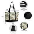 thumbnail image 2 of FORMRS Canvas Laptop Tote Bag for Women with 15.6" Computer Compartments Shoulder Handbag, Green Mountain Pattern, 2 of 7