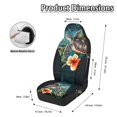 thumbnail image 6 of Uourmeti Polyester Automotive Seat Covers with Sea Turtle Plumeria, 2 Piece Washable Auto Interior Accessories for Men and Women Trucks, 6 of 11