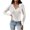 White, variant on Duoif Sweaters for Women Trendy Women Solid Color Knitted Sweater Bottoming Turtleneck Sweater Tops Women's Sweaters Womens Tops Grey L