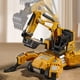 thumbnail image 4 of Camión excavadora deformable de juguete | Maqueta de vehículo de ingeniería con brazo elevable | Construcción de plástico resistente para niños | Amarillo o verde, 4 of 6