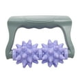 thumbnail image 1 of Cellulite Massager Roller 2 Wheel Massage Roller With Ergonomic Handle Pressure Point Muscle Massage Tool For Foot Arm Body Neck Leg Pressure 1pc Mat Strap Yin Yoga Props Burl Cork Rings Yoga Wheel, 1 of 4