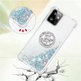 thumbnail image 4 of Glitter Clear Sparkly Bling Case for Motorola Moto G Power 5G 2023, Flowing Liquid Quicksand Cover with Diamond Ring Holder Case for Motorola Moto G Power 5G 2023  Silver, 4 of 14