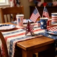 thumbnail image 5 of Cififendec 4th of July Star Tabletop Decor, 4.72"×4.25", Patriotic Red White Blue Hollow-Out Ornament for Dining Table Centerpieces Displays(Red), 5 of 5