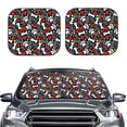 thumbnail image 2 of Saiise Paw And Bones for Foldable Car Sun Shades (2-Pack) Offer Sun Protection with an Easy-fold Design for Convenient Windshield Shading-Large, 2 of 6