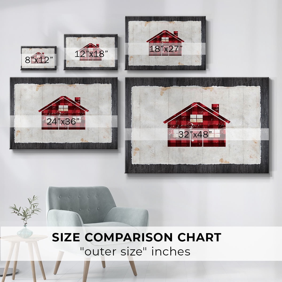 Checkered House- Gallery Wrapped Canvas
