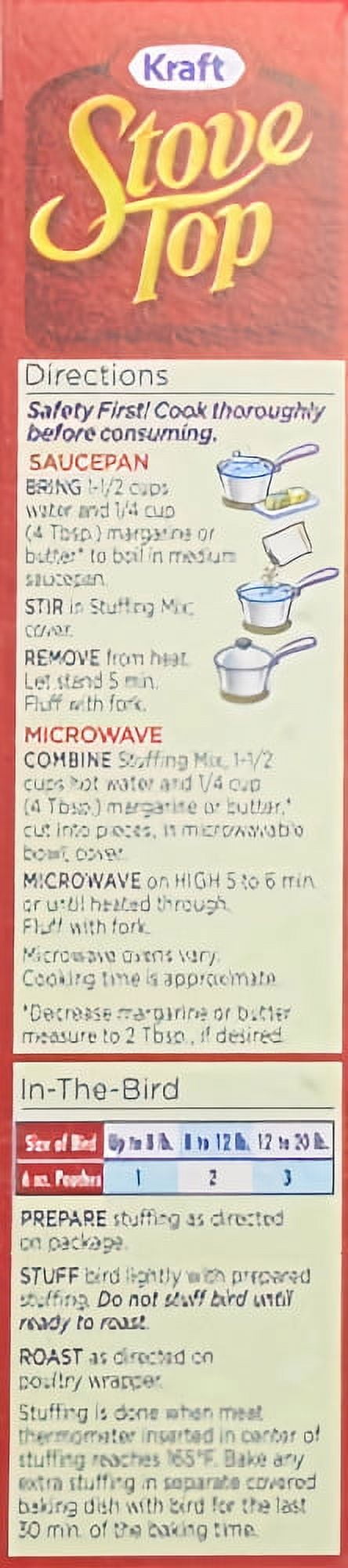 Stove Top Chicken Lower Sodium Stuffing, 6 oz Box (Pack of 20)
