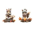 thumbnail image 6 of Fall Window Decals Squirrel Window Stickers, 1 Pack 11.5 Inch Fall Thanksgiving Reusable Removable Static Cling Stickers for Living Room Kitchen Entryway, 6 of 6